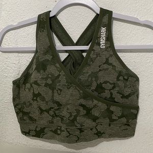 Gymshark Camo seamless sports bra